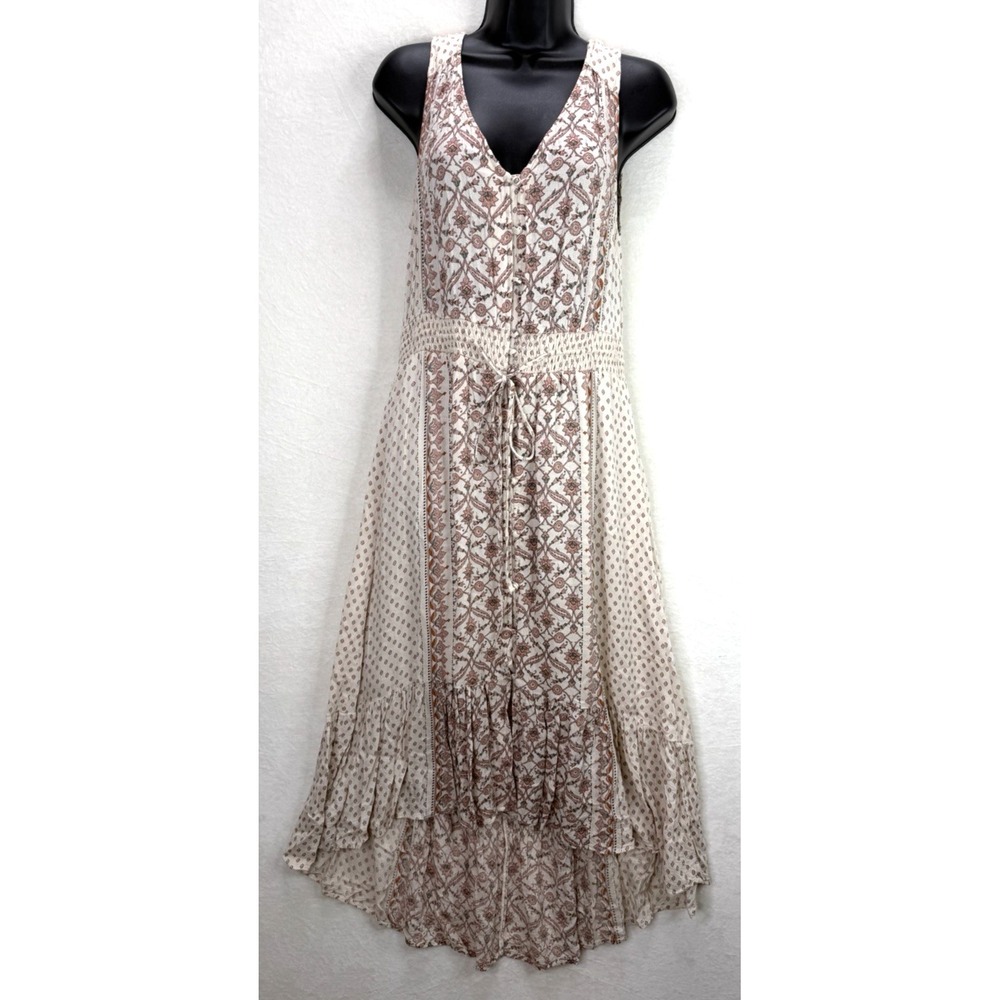 Lucky Brand Size Medium Two Tone Dress Button Front